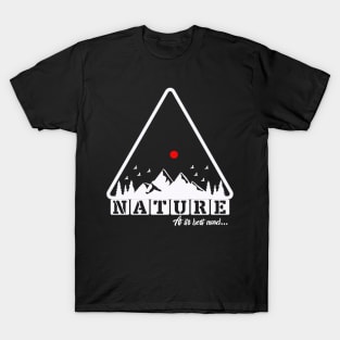 camping in best mood of nature, trekking, hiking, outdoor recreation, sports T-Shirt